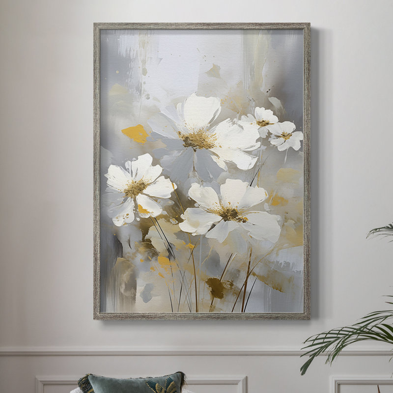 Reproduction encadrée FLORAL Series CD XXVII - bois massif, H 15 po x l 12 po