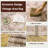 Living Room Rug 4x6 ft Light Brown Area Rug Machine Washable Rug, Non Slip Vintage Rug Stain Resistant Indoor Large Carpet for Bedroom, Boho Rug, Distressed Retro Floor Rug for Classroom, Dorm, Dining Room-2143052280