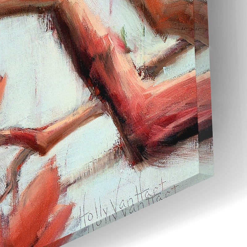 Art mural en verre Poss Possil in Full Bloom »par Holly Van Hart, H 12 po x l 16 po x P 0,13 po
