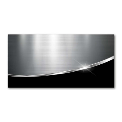 Baukje Steel Imitation 50cm x 100cm Glass Panel