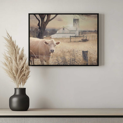 «Country Morning Cow» par Lori Deiter, reproduction d'art