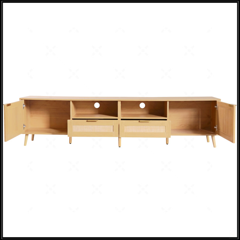 Rattan TV Stand For Tvs Up To 85''