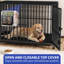 Mobilier de cage robuste pour chien sur roulettes-1814723826