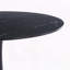 Table tulipe 42,1 po en marbre gris - plateau rond en panneau de fibres à densité moyenne avec piédestal en métal, sièges 4-6-1706588415