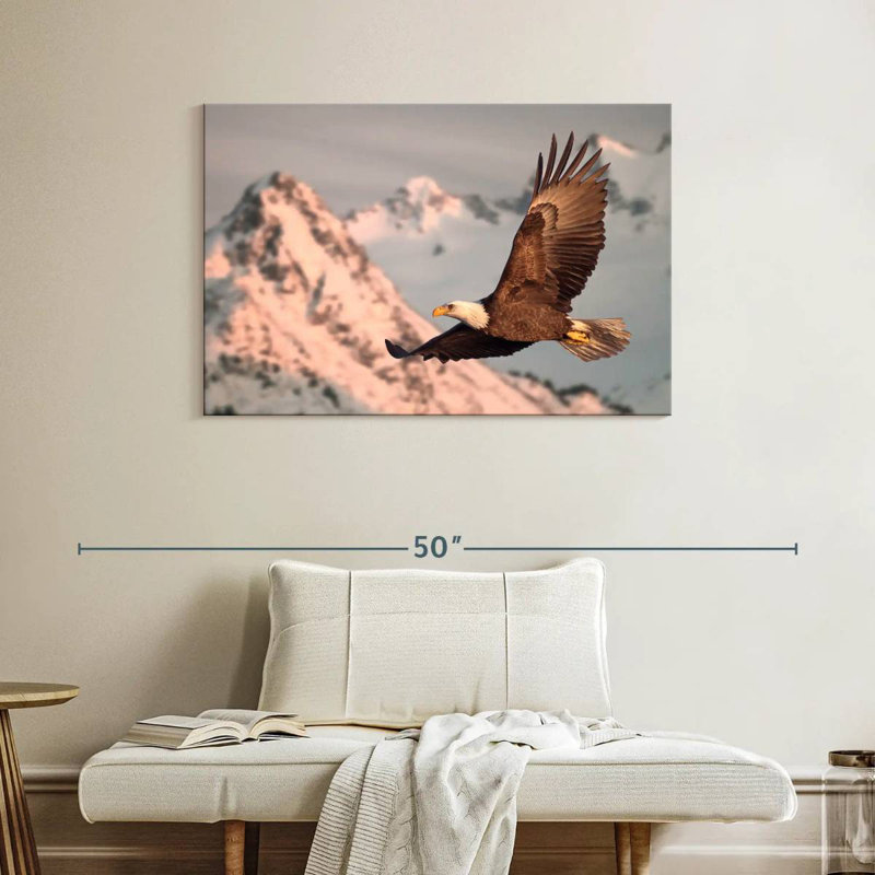Brampt Majestic Bald Eagle, 26" H x 39" W