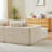 87" Oversized Sectional Lounge Chaise,No Assembly Required,Cloud Plush Loveseat-1874625430