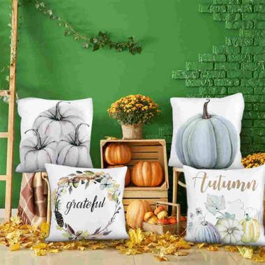 Yema Fall Pumpkin Throw Pillow Cover