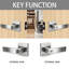 Paquet de 4 poignées de levier de porte MHSN01 nickel satiné-126427198-126427205-126427209