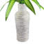 50-Inch Variegated Dracaena in White Floor Urn Basket