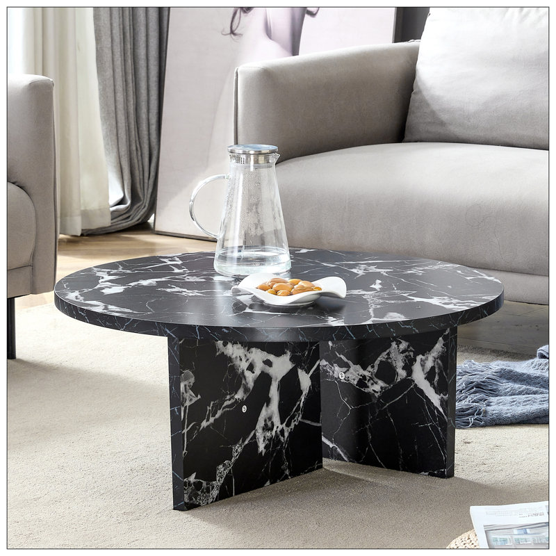 Table basse de salon, Noir / blanc