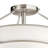Alkire Brushed Nickel 3-Light Semi-Flush Mount Light with Frosted Glass Shade-30527030