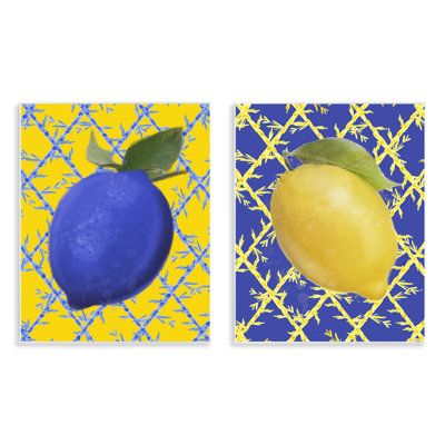 Plaque murale «Bold Blue & Yellow», par Matthew Piotrowicz