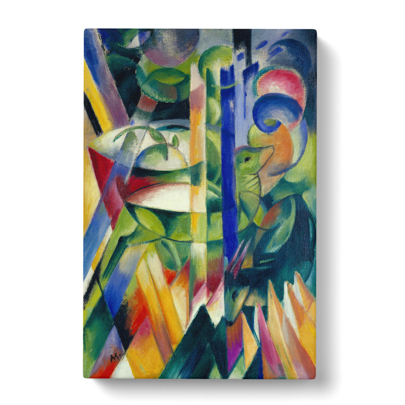 The Little Mountain Goats by Franz Marc - Wrapped Canvas, 91cm H x 60cm W x 3cm D