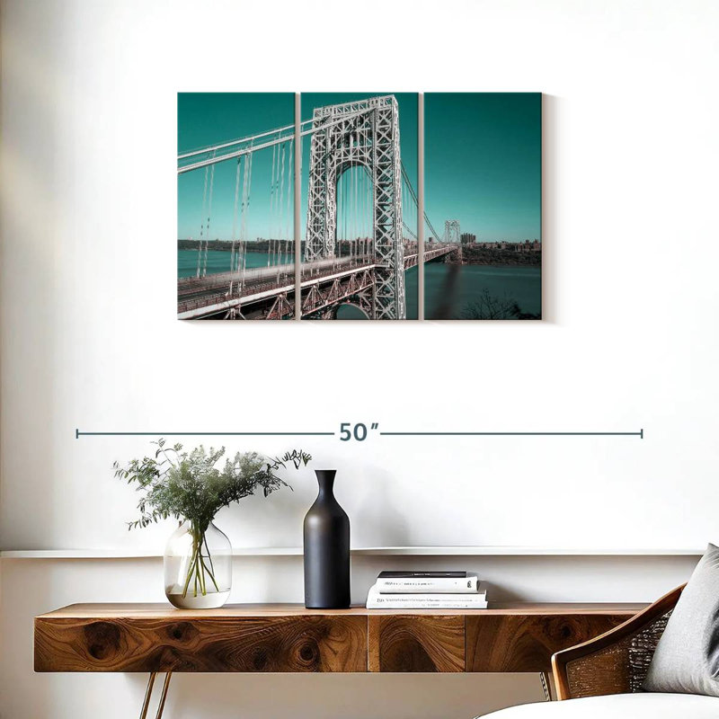 Lilie George Washington Bridge Retro, 20" H x 33" W