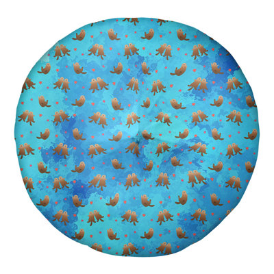 Coussin de sol capitonné Katelyn Elizabeth