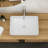 19.63"X13.69" White Ceramic Rectangular Vessel Bathroom Sink