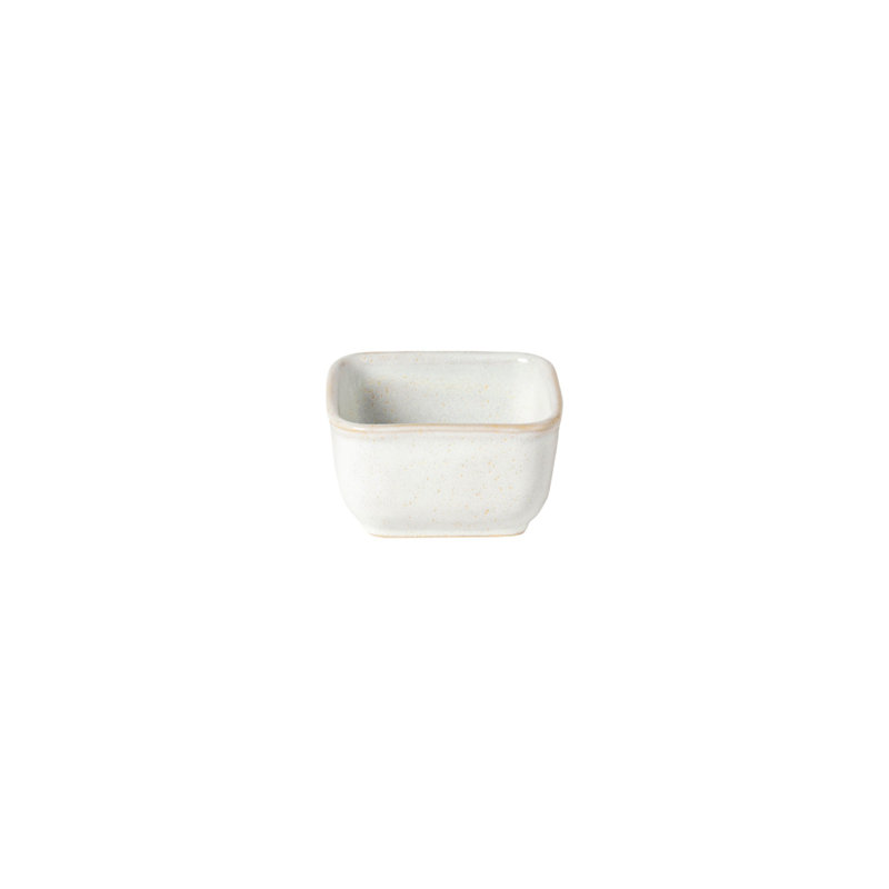 Roda 3oz. Handmade Stoneware Square Cereal Bowl, Deep Sea