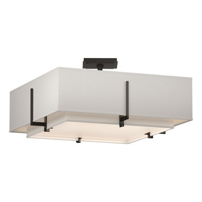 Plafonnier semi-encastré 20,6 po à 4 lumières Exos