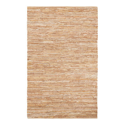 Leather Metallic Jute Indoor Rug