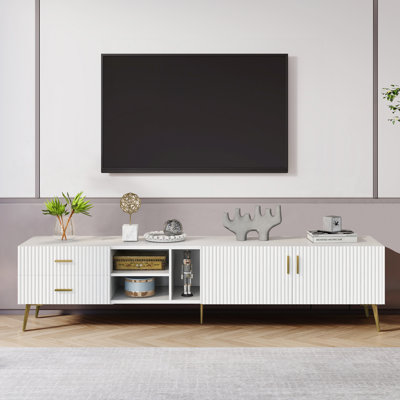 White Tv Stand For 75-inch Televisions