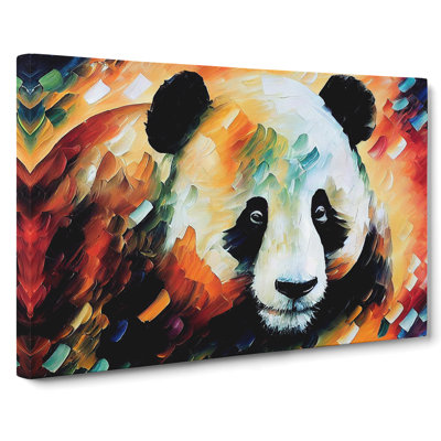 Panda Painted Vol.2 Abstract - Wrapped Canvas
