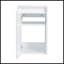 Meuble-lavabo contemporain de 36 pouces avec lavabo en résine, portes à fermeture douce et armoire latérale pour un grand rangement