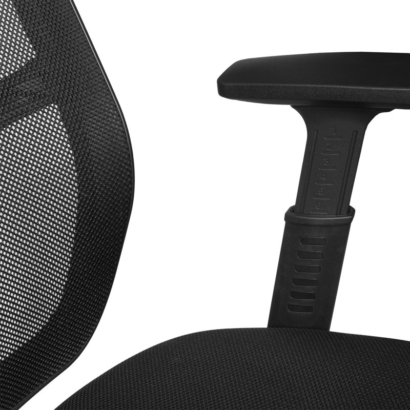 Regency Harrison Mesh Back Swivel Task Office Chair with Height Adjustable Arms