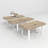 Extendable Dining Room Table For 6 8 10, Modern Farmhouse Wooden Kitchen Expanding Table, Long Large Expandable Dining Room Conference Table-1994999172