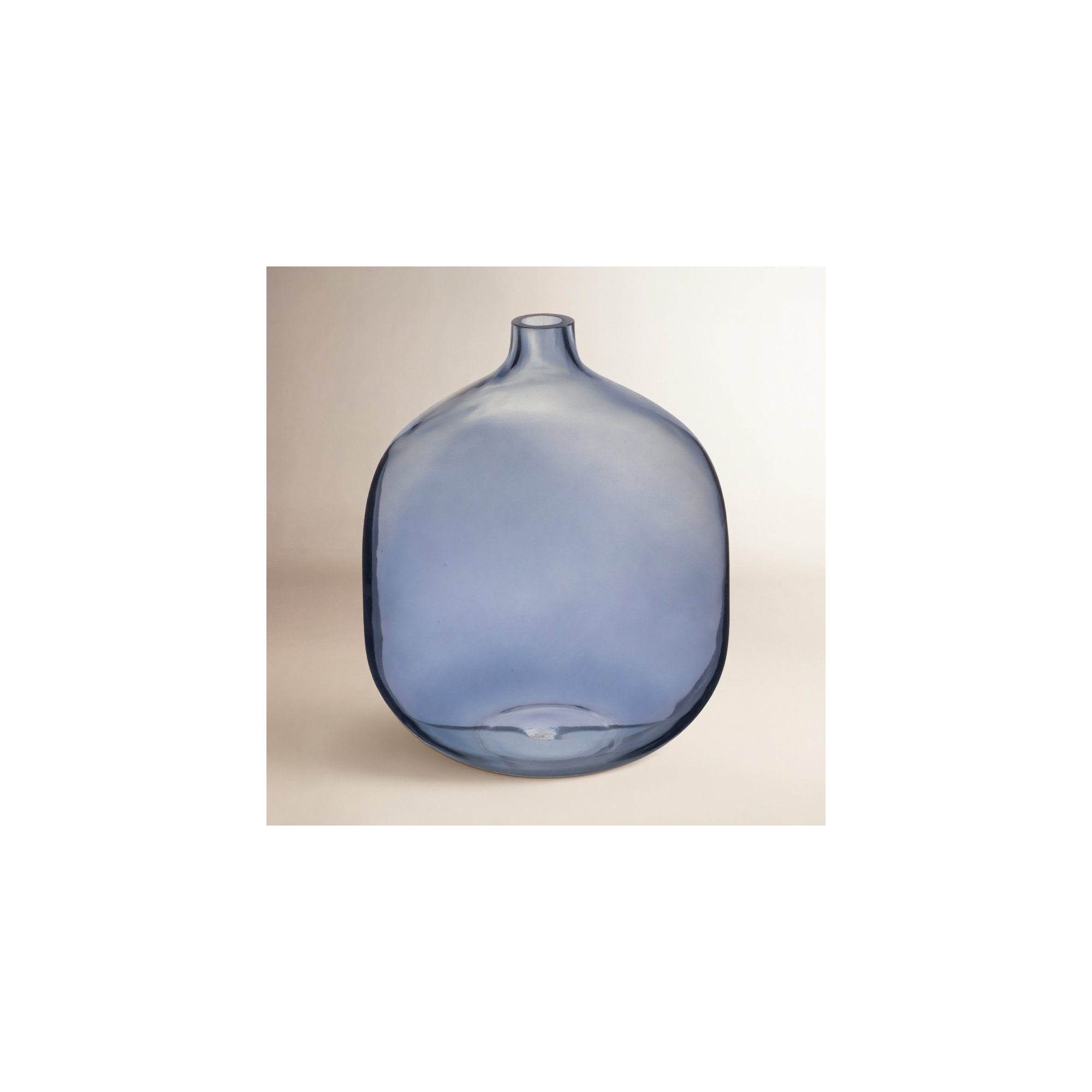 Madaki 8.25'' Glass Table Vase, Blue