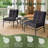Anjelyka 20"W X 20"D Outdoor Cushions Indoor and Outdoor Seat/Back Cushion, Upgraded Filled Patio Chair Cushions-114227319-131359999