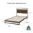 Daniel 37" Low Profile Bamboo and Metal Platform Bed-1085059808-1166955125