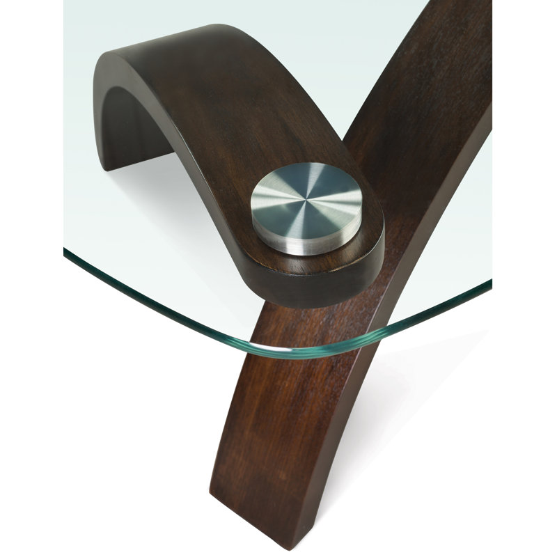 Comeaux Glass Top End Table