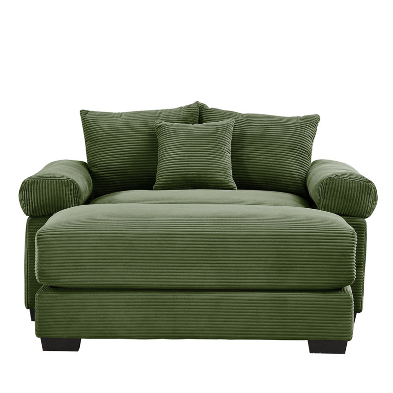 Canapé modulaire surdimensionné 54,3 po Cloud, Vert