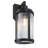 Textured Black Seeded Outdoor Wall Lantern-76393262