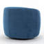 Fauteuil demi-tonneau pivotant en velours Arrun-223861485