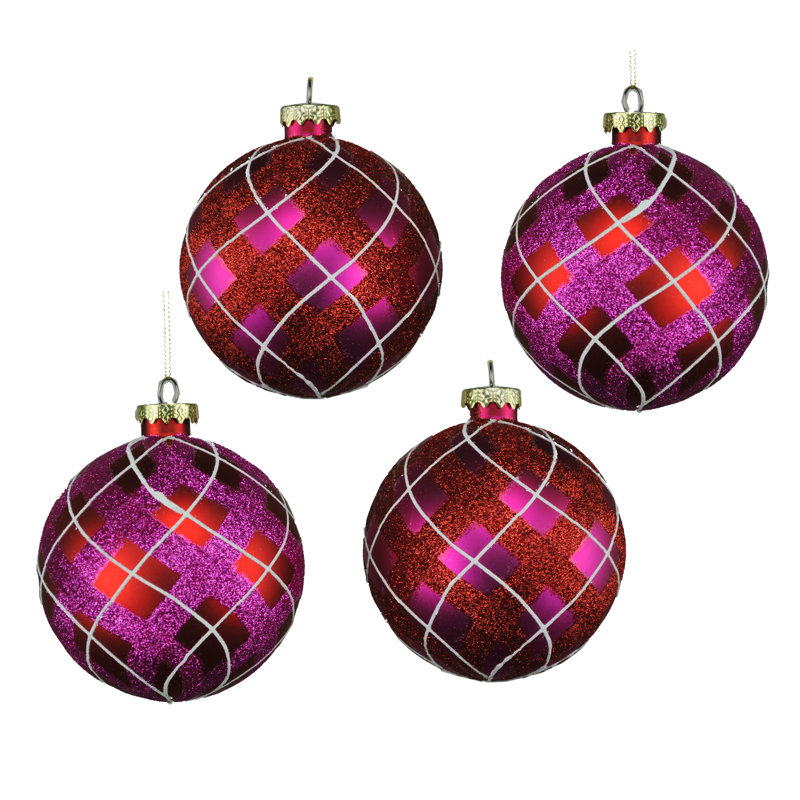 Ornement boule, Fuchsia