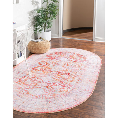 Tapis oriental rouge / gris