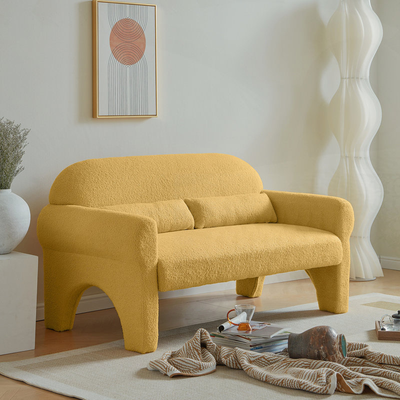 Causeuse moderne pour le salon, Jaune