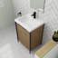 Meuble-lavabo autoportant de 24 po avec porte à fermeture douce