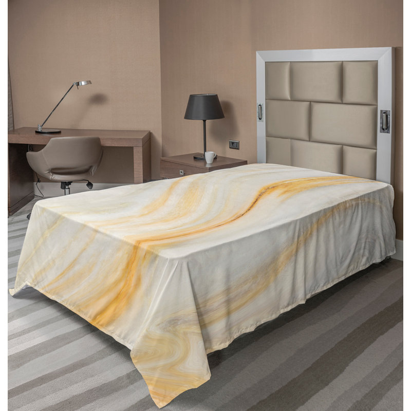 Drap-housse Ambesonne, Drap plat pour lit simple