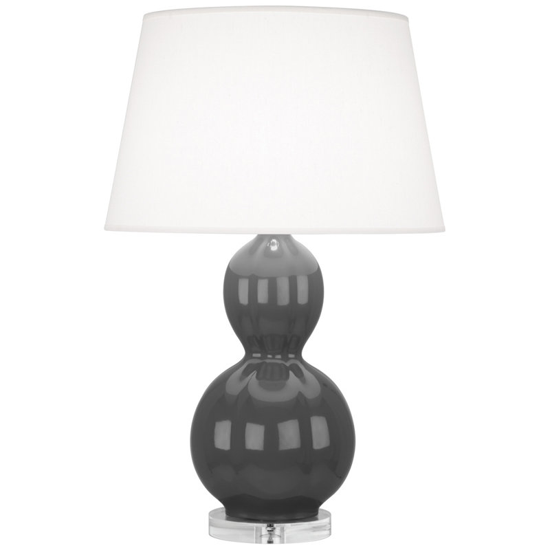 Randolph Table Lamp, Mayo Teal , Lucite
