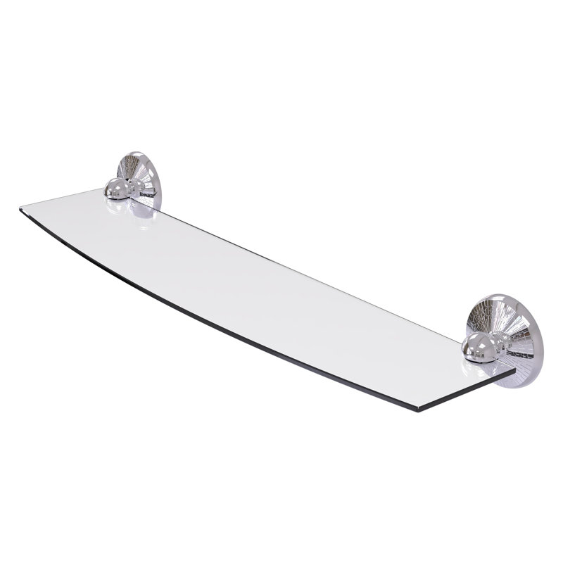 Tilney Bracket Shelf, 24", Polished Chrome