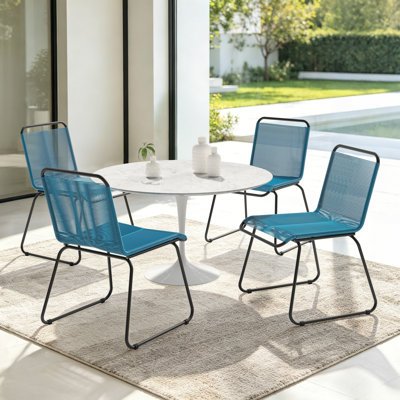 Alamo Indoor/Outdoor Stackable Wicker Dining Side Chair