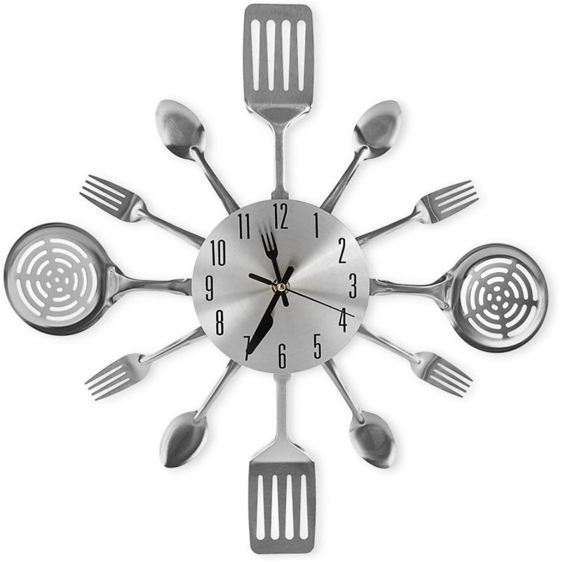 Bella-Louise Stainless Steel Wall Clock