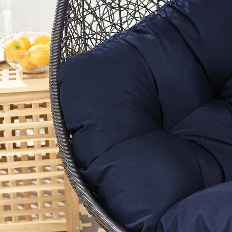 Chaise suspendue d'extérieur Encase de Modway, Bleu marine