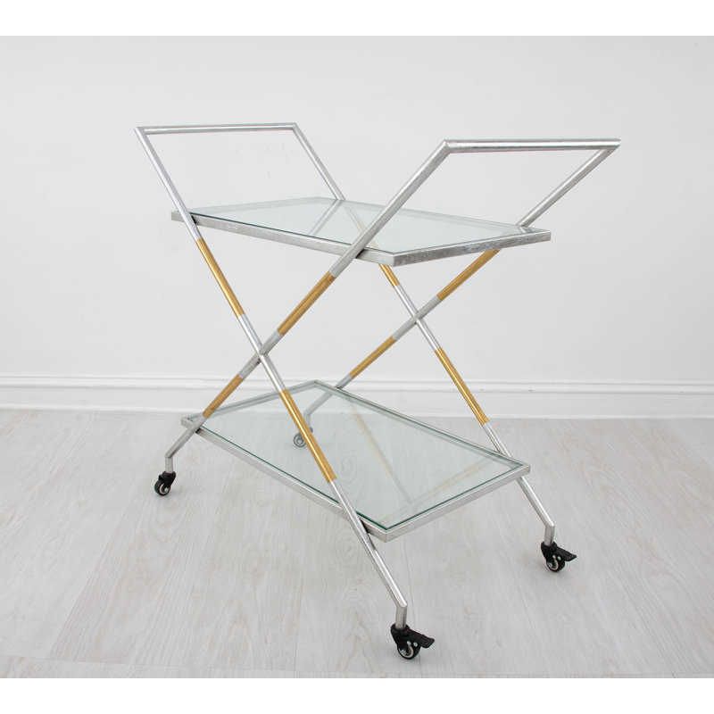 Lisa Bar Cart, Gold/Silver