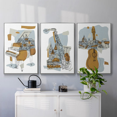 Rehearsal I, reproduction d'art encadrée sur toile 3 pièces