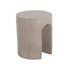 Table d'appoint d'extérieur ronde en U MGO, gris clair-129677896
