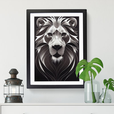 Lion Orphism - Single Picture Frame Print