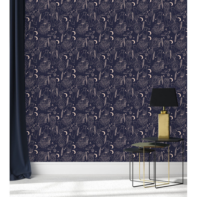 Floral Wall Mural, 2.08' W x 18.75' L